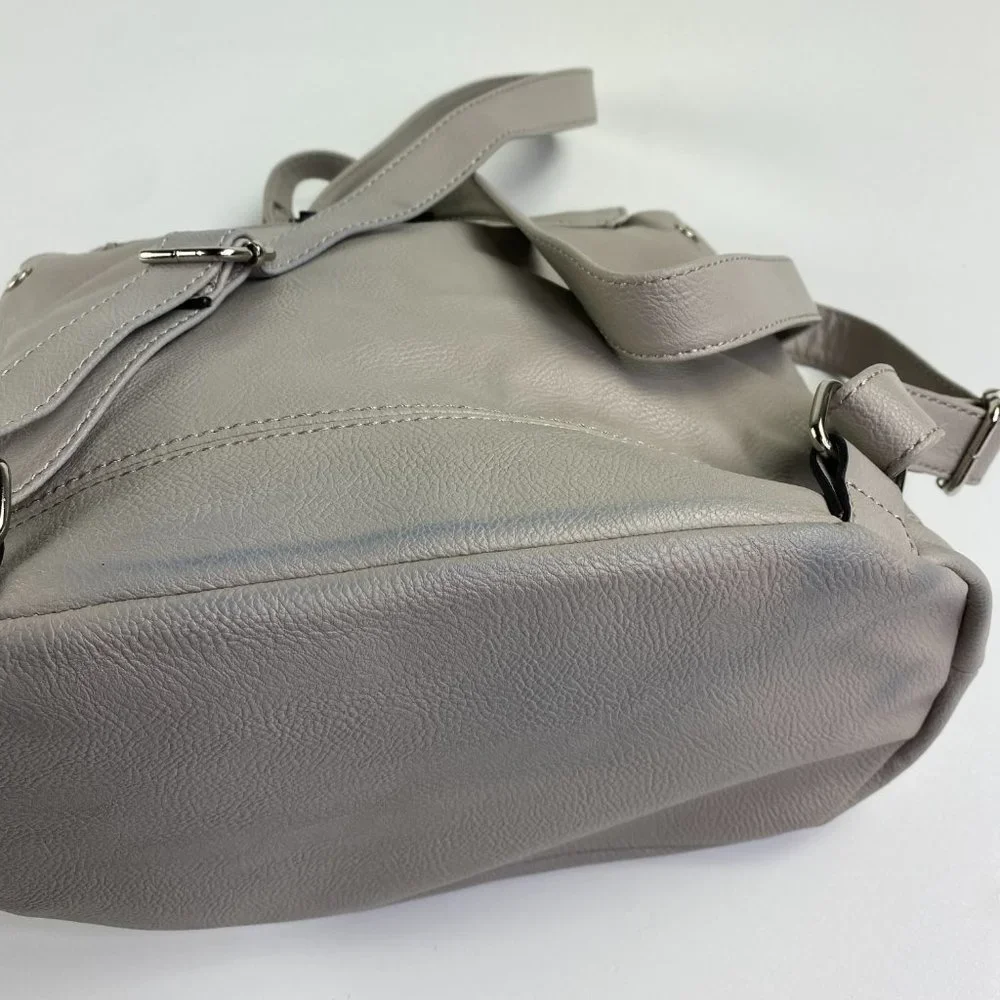 Nine West Gray Rivet Backpack - Picture 4 of 5